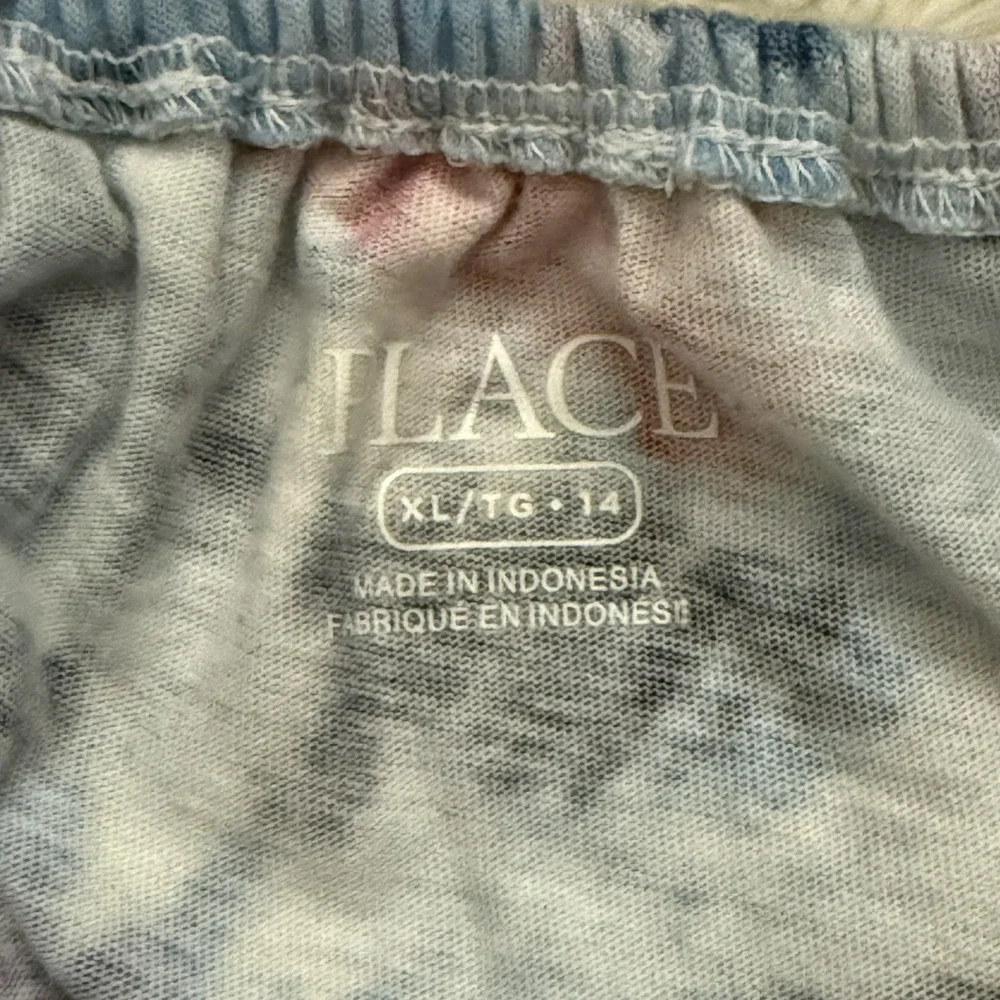 The Childrens Place Tie Dye Knit Ruffle Cold Shoulder Casual Top‎ Size XL 14
